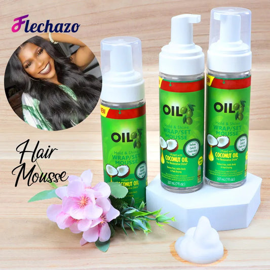 Volumizing Hair Mousse For Women And Men Thickening And Styling Anti-Frizz Foam Mousse Olive Oil Hair Mousse Soft And Shiny Hair